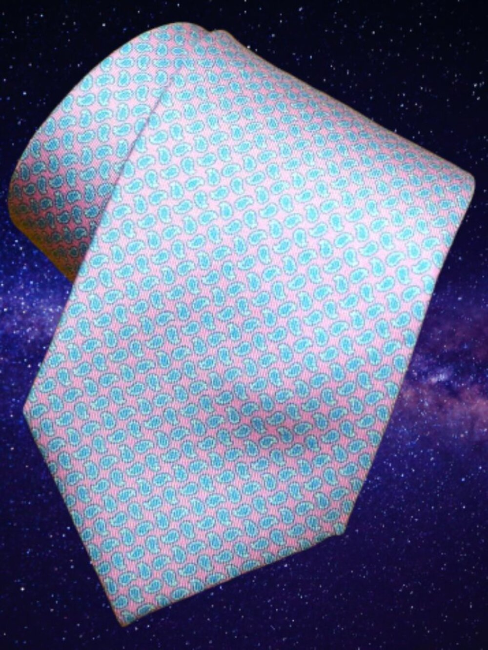 $840 New BRIONI Pink Light Blue Paisley Luxury Handmade Italy Silk Neck Tie Gift